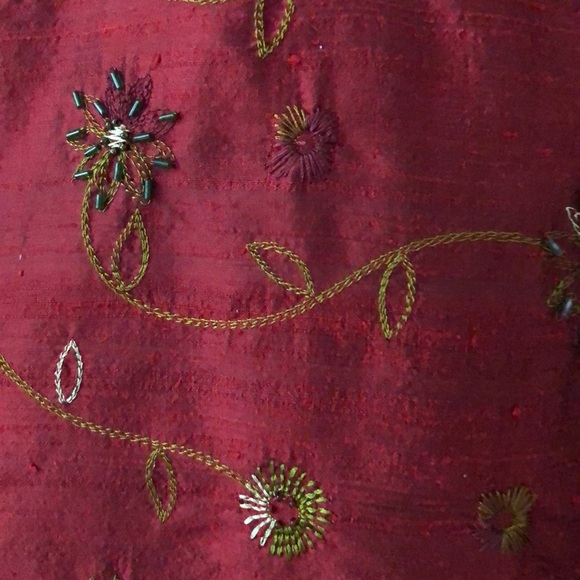 [Lillie Rubin] embroidered skirt - Picture 2 of 7